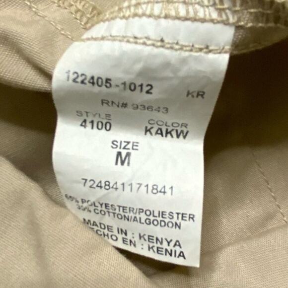 Cherokee Khaki Workwear Pants Size Medium Drawstring Casual Outdoorsy Minimalist - Picture 9 of 9